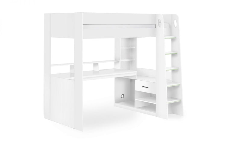 Julian Bowen Blaze Gaming Highsleeper White-Better Bed Company