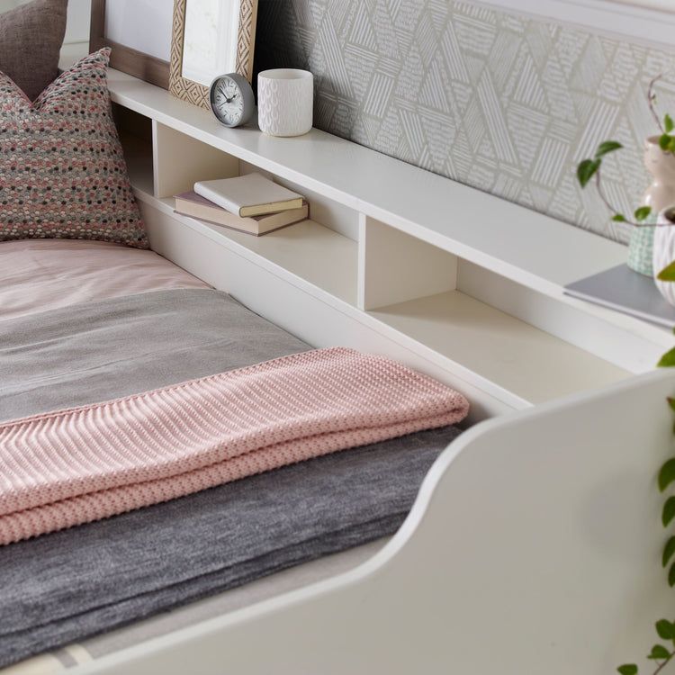 Bedmaster Tyler Guest Bed White Shelf-Better Bed Company