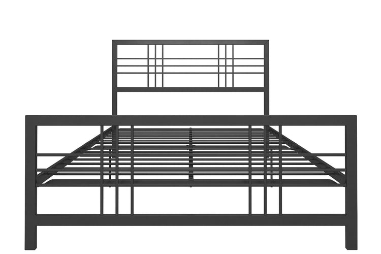 Dorel Home Burbank Metal Bed King Size Black - Better Bed Company