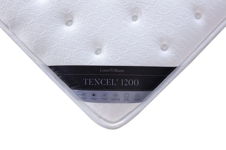 Loren Williams Tencel 1200 Mattress With Badge-Better Bed  CompanyLoren Williams Tencel 1200 Mattress Badge Corner-Better Bed Company