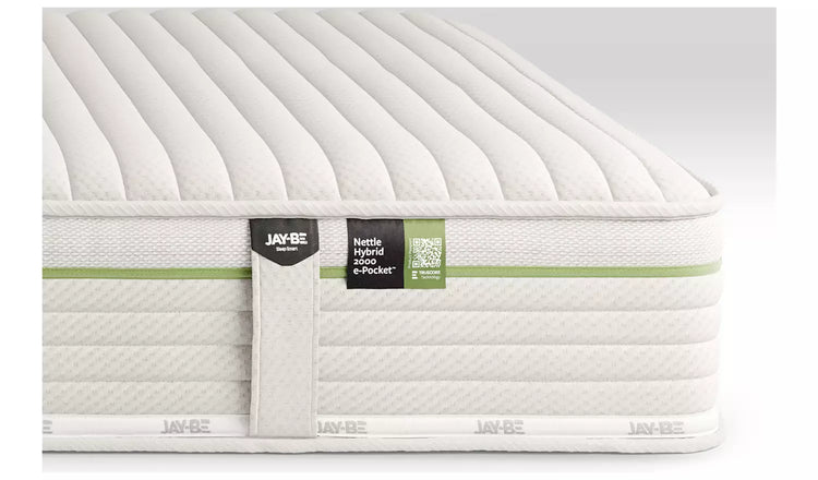 Jay-Be® Natural All Seasons Nettle Hybrid 2000 e-Pocket™ mattress-Better Bed Company