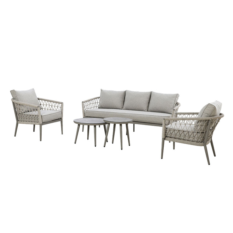 Maze Monaco Rope Weave 3 Seat Sofa Set-Better Bed Company