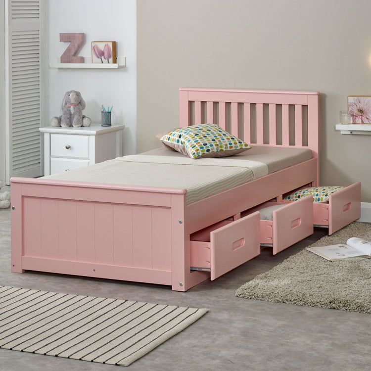Better Birmingham Drawer Storage Bed Pink-Better Bed Company