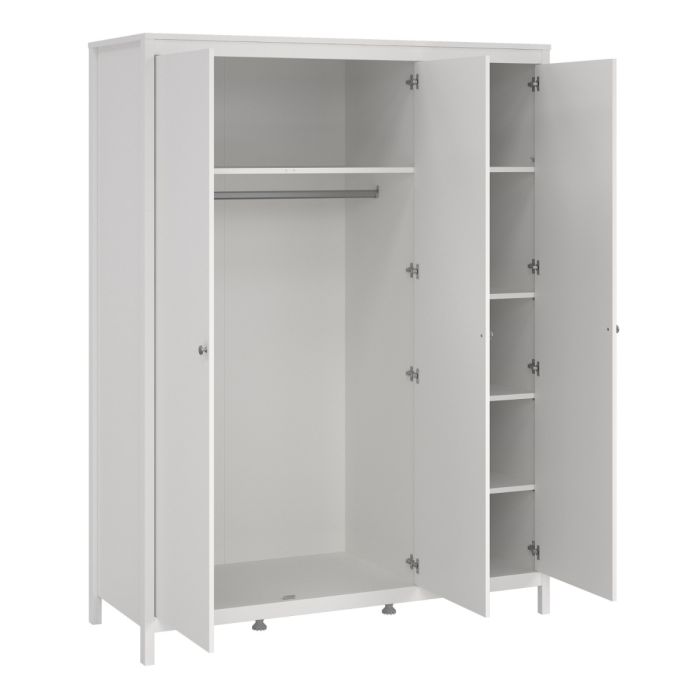 Furniture To Go Madrid Wardrobe with 3 Doors Inside Detail-Better Bed Company