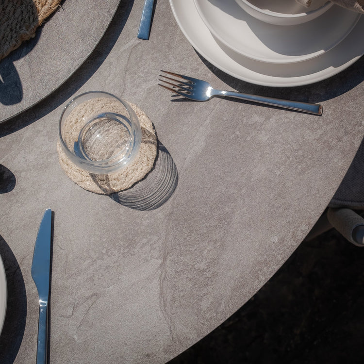Maze Monaco Rope Weave 6 Seat Oval Dining Set