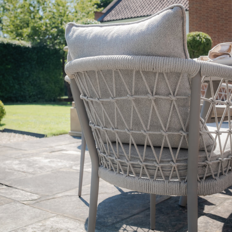 Maze Monaco Rope Weave 6 Seat Oval Dining Set