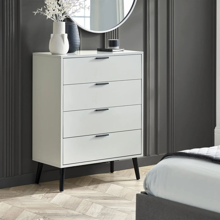 Julian Bowen Alba 4 Drawer Chest-Better Bed Company