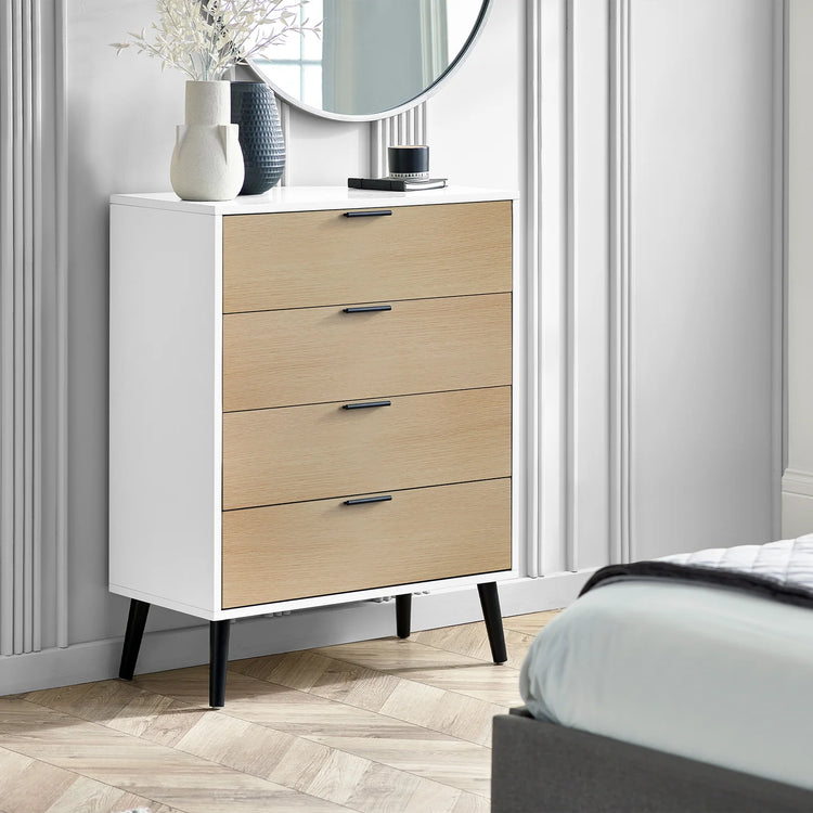 Julian Bowen Alba 4 Drawer Chest-Better Bed Company
