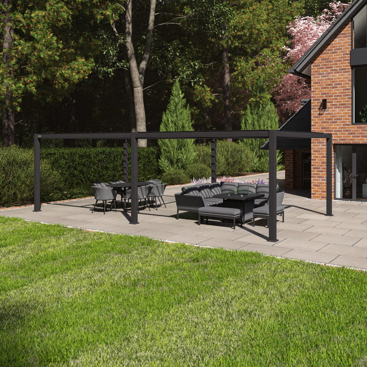 Maze Como Pergola Aluminium 78x40 Frame Only-Better Bed Company