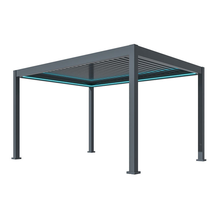 Maze Eden Pergola Aluminium Rectangular 3Mx4M From Other Side-Better Bed Company