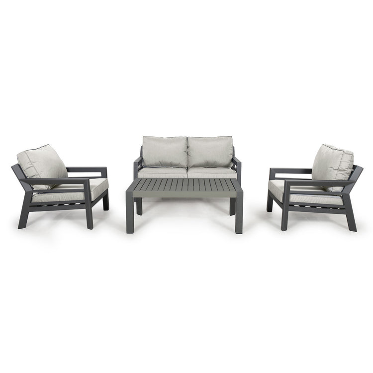 Maze New York 2 Seat Sofa Set Dove Grey White Background-Better Bed Company