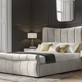 Emporia Beds Bosworth Ottoman Bed Light Grey Velvet-Better Bed Company