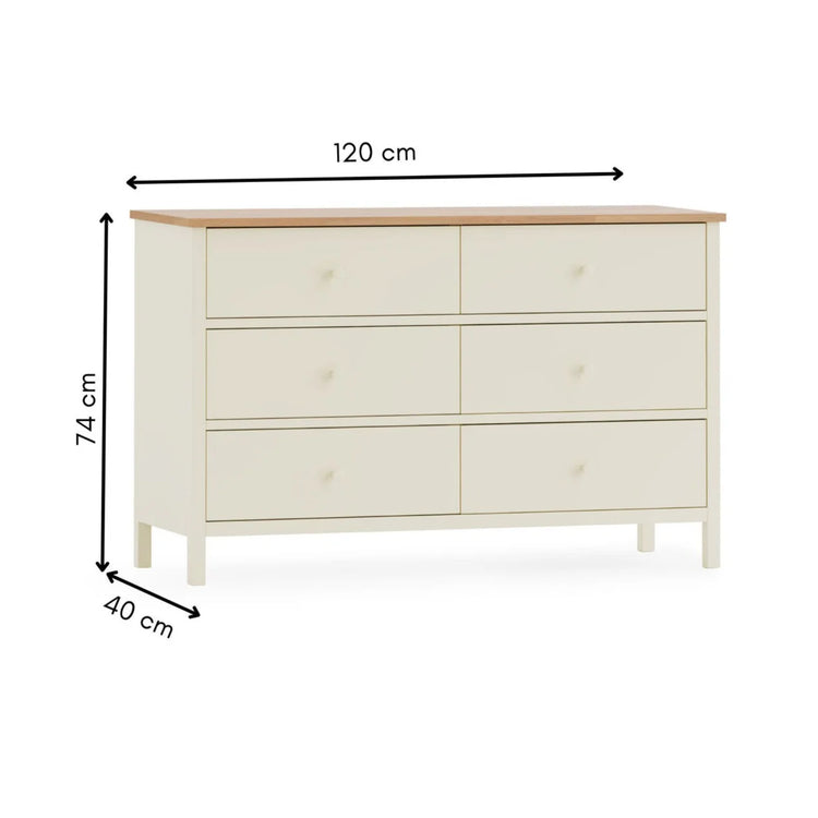Julian Bowen Coxmoor 6 Drawer Chest