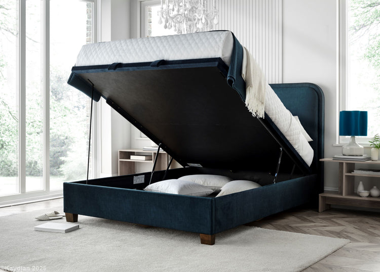 Kaydian Clifton Deep Blue Ocean Ottoman Bed-Better Bed Company