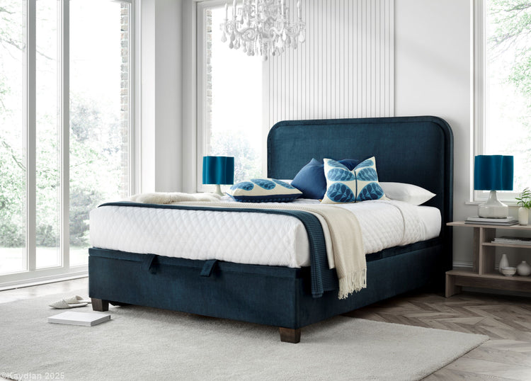 Kaydian Clifton Deep Blue Ocean Ottoman Bed-Better Bed Company