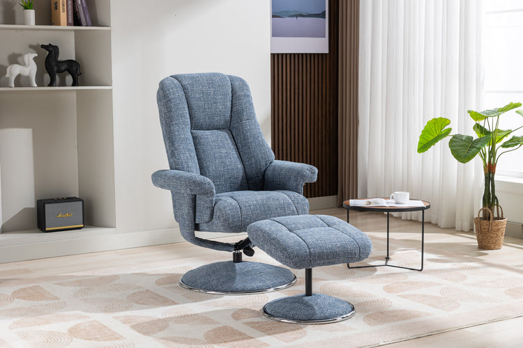 GFA Denver Recliner And Foot Stool-Chacha Ocean-Better Bed Company