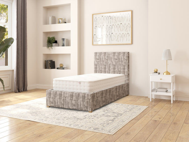Aspire Garland Velvet Ottoman Bed