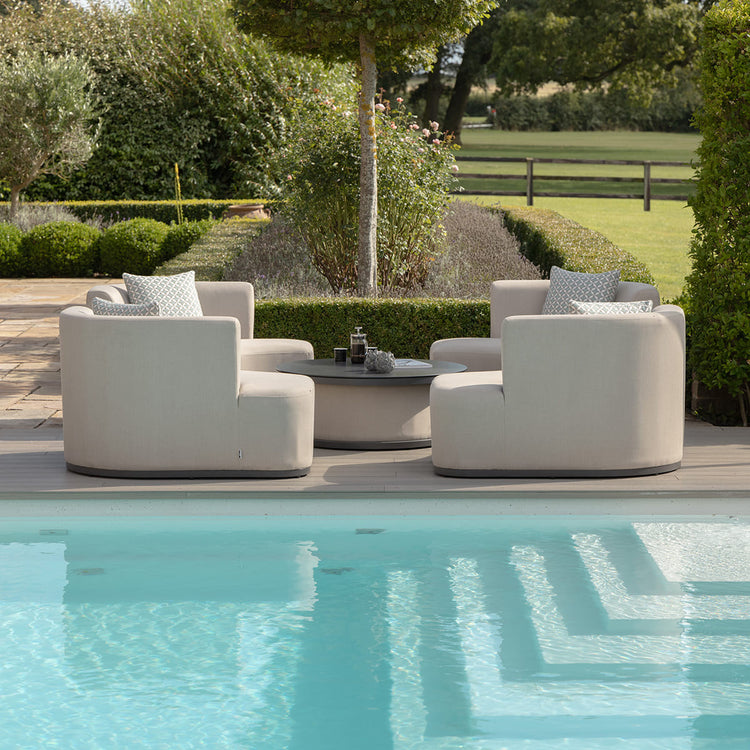 Snug Lifestyle Suite And Rising Table Oatmeal In Garden-Better Bed Company