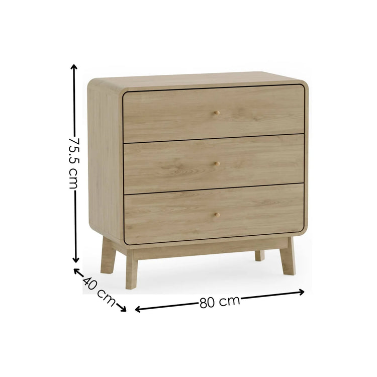 Julian Bowen Ingrid 3 Drawer Chest-Better Bed Company