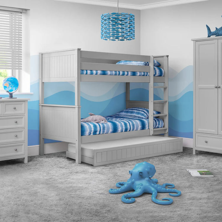 Julian Bowen Maine Bunk Bed Dove Grey-Better Bed Company