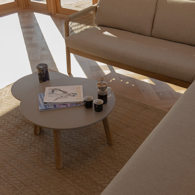 Maze Martinique Corner Sofa Set From Above Table-Better Bed Company