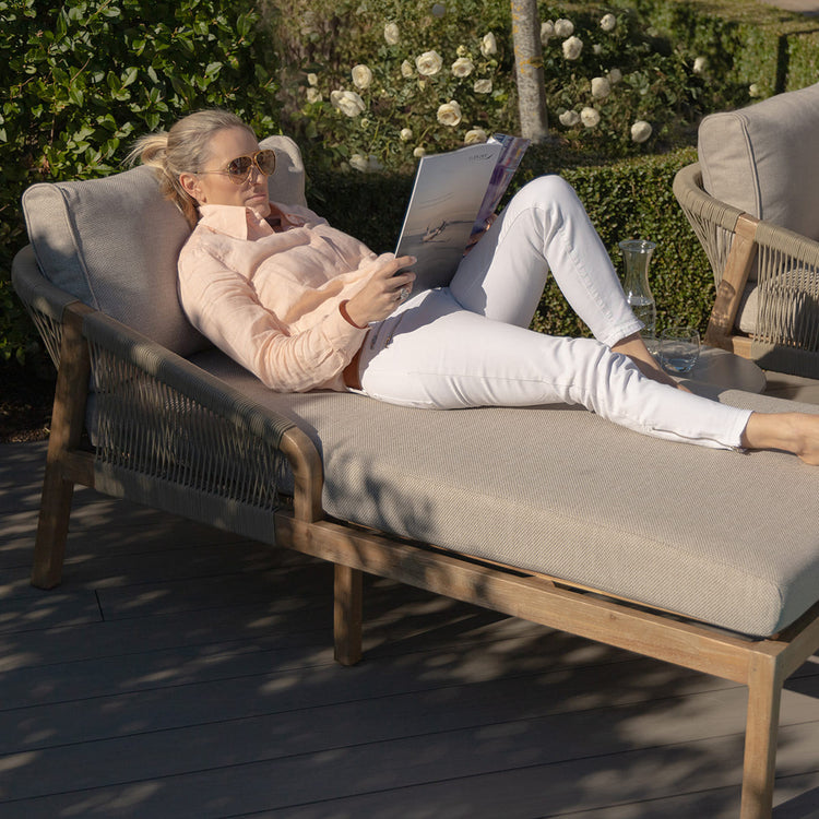 Maze Martinique Double Sunlounger Set Lifestyle-Better Bed Company