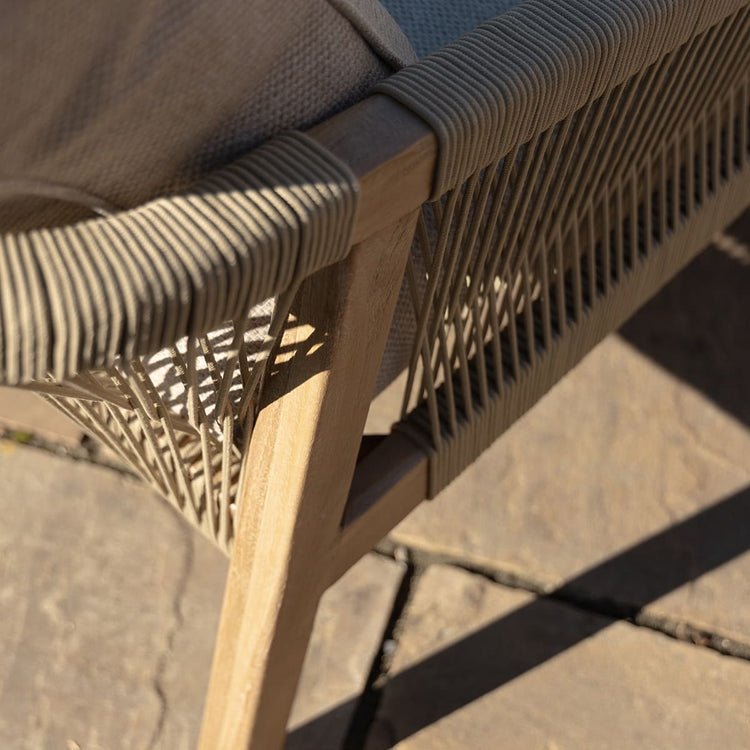 Maze Martinique Double Sunlounger Set Corner Close Up-Better Bed Company