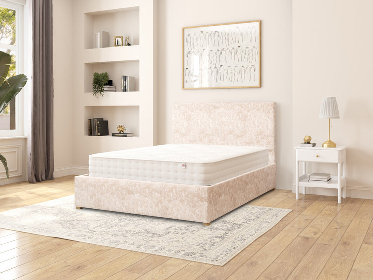 Aspire Garland Velvet Ottoman Bed