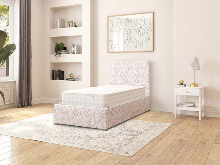 Aspire Garland Velvet Ottoman Bed