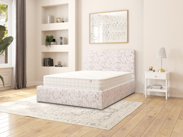 Aspire Garland Velvet Ottoman Bed