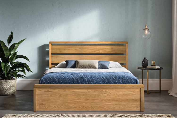 Emporia Beds Modena Solid Oak Ottoman Bed-Better Bed Company