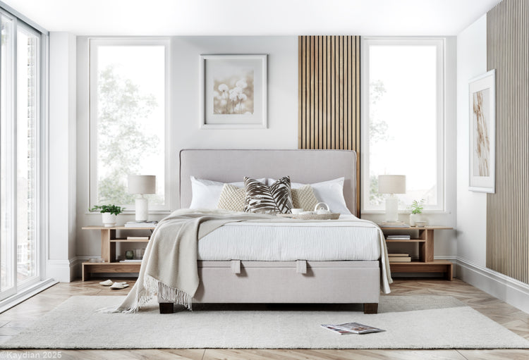 Kaydian Newton Maskat Clay Ottoman Bed-Better Bed Company