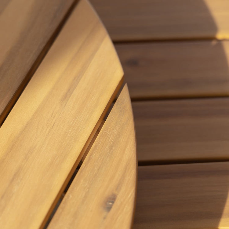 Maze Porto 2 Seat Lounge Set Wood Close Up-Better Bed Company