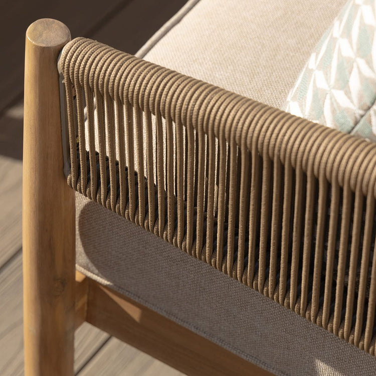 Maze Porto Corner Sofa Set Rope weave Close Up-Better Bed Company