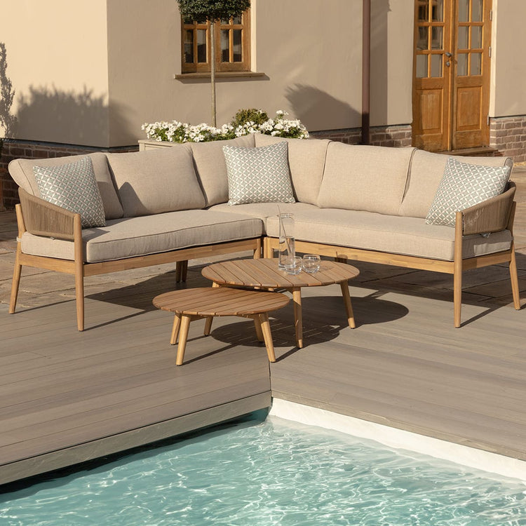 Maze Porto Corner Sofa Set From Side-Better Bed Company