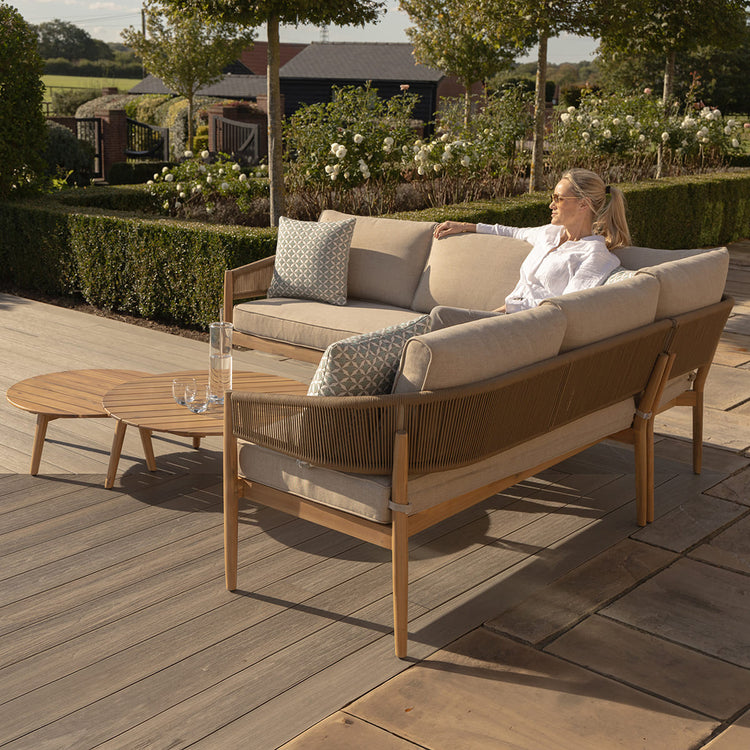 Maze Porto Corner Sofa Set From Back Other View-Better Bed Company