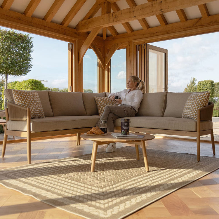 Maze Porto Corner Sofa Set Inside House From Other View-Better Bed Company