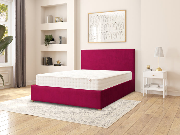 Aspire Garland Velvet Ottoman Bed