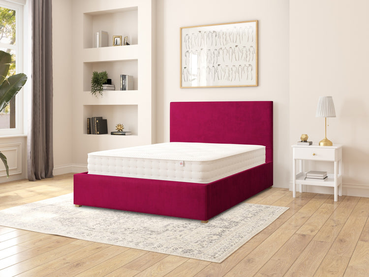 Aspire Garland Velvet Ottoman Bed