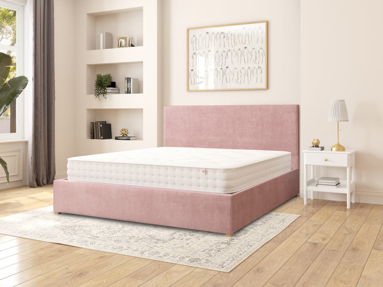 Aspire Garland Velvet Ottoman Bed