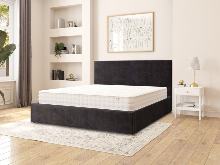 Aspire Garland Velvet Ottoman Bed
