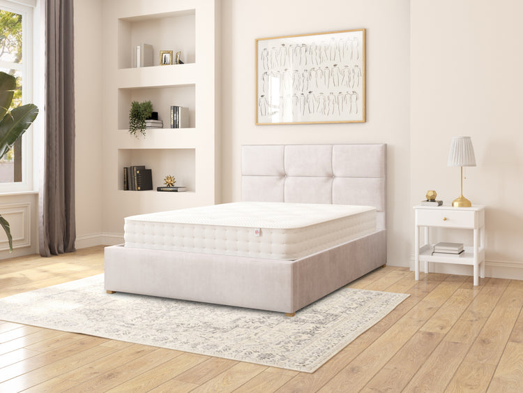 Aspire Caine Velvet Ottoman Bed