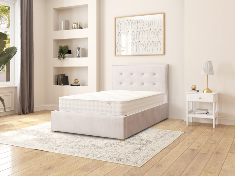 Edwards Velvet Ottoman Bed