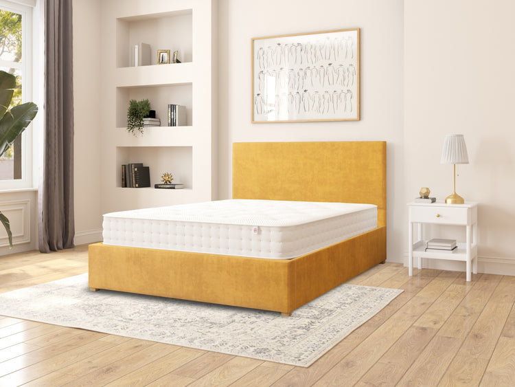 Aspire Garland Velvet Ottoman Bed