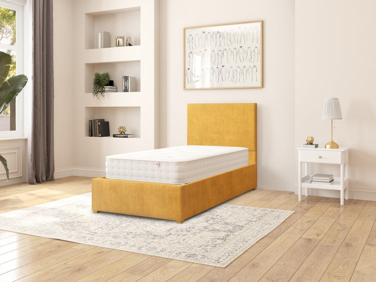 Aspire Garland Velvet Ottoman Bed
