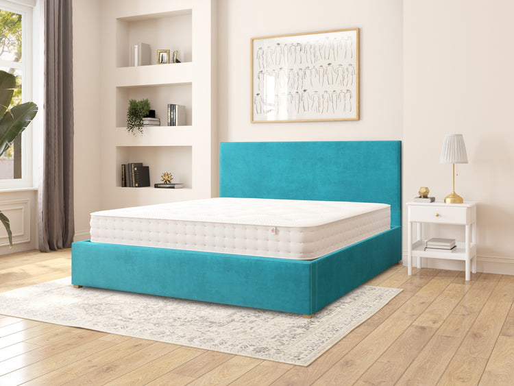 Aspire Garland Velvet Ottoman Bed