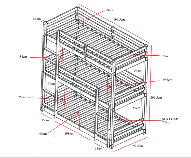 Better Becky Bunk Bed Dimensions-Better Bed Company