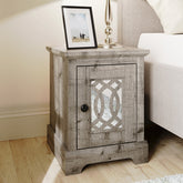 GFW Amelie 1 door Mirrored Bedside Table-Better Bed Company