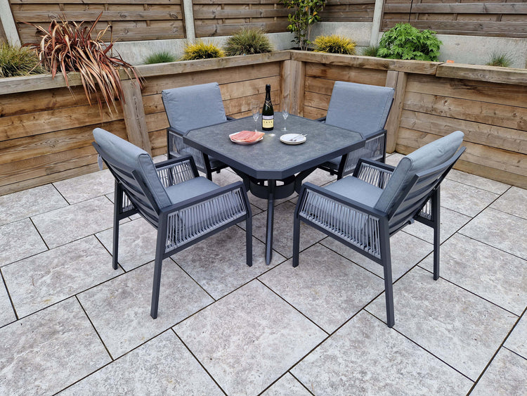 Signature Weave BETTINA Square Dining Set-Better Bed Company