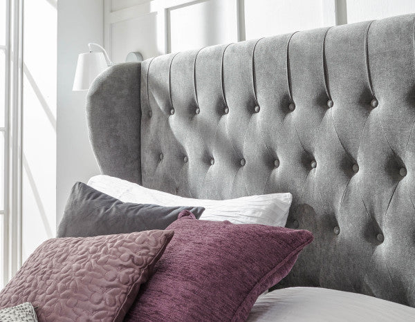 GFW Dakota Ottoman Bed Grace (Pewter) Headbaord-Better Bed Company